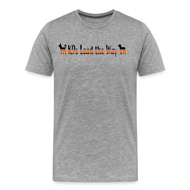 K9s Lead the Way - SAR - Men's Premium T-Shirt - heather gray