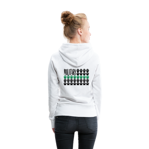 K9s Lead the Way - Military - Women’s Premium Hoodie - white