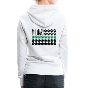 K9s Lead the Way - Military - Women’s Premium Hoodie - white