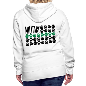 K9s Lead the Way - Military - Women’s Premium Hoodie - white