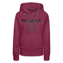 Load image into Gallery viewer, K9s Lead the Way - Military - Women’s Premium Hoodie - burgundy
