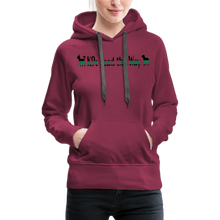 Load image into Gallery viewer, K9s Lead the Way - Military - Women’s Premium Hoodie - burgundy
