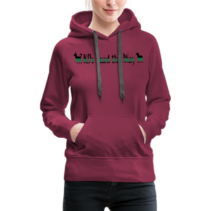 K9s Lead the Way - Military - Women’s Premium Hoodie - burgundy