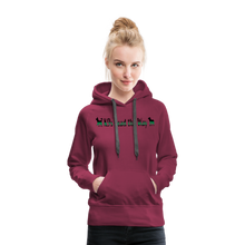 Load image into Gallery viewer, K9s Lead the Way - Military - Women’s Premium Hoodie - burgundy
