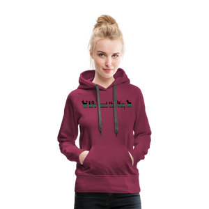 K9s Lead the Way - Military - Women’s Premium Hoodie - burgundy