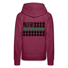 Load image into Gallery viewer, K9s Lead the Way - Military - Women’s Premium Hoodie - burgundy
