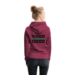 K9s Lead the Way - Military - Women’s Premium Hoodie - burgundy