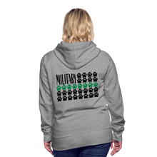 Load image into Gallery viewer, K9s Lead the Way - Military - Women’s Premium Hoodie - heather grey
