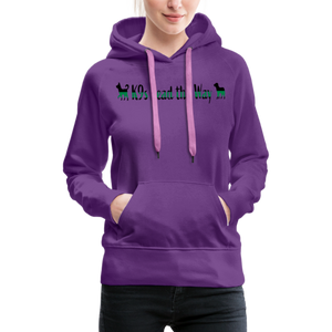 K9s Lead the Way - Military - Women’s Premium Hoodie - purple