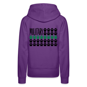 K9s Lead the Way - Military - Women’s Premium Hoodie - purple