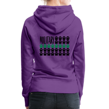 Load image into Gallery viewer, K9s Lead the Way - Military - Women’s Premium Hoodie - purple
