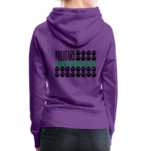 K9s Lead the Way - Military - Women’s Premium Hoodie - purple