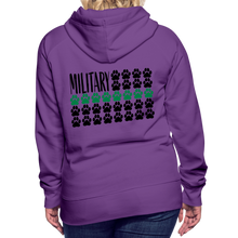 Load image into Gallery viewer, K9s Lead the Way - Military - Women’s Premium Hoodie - purple
