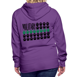 K9s Lead the Way - Military - Women’s Premium Hoodie - purple