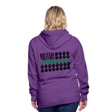 Load image into Gallery viewer, K9s Lead the Way - Military - Women’s Premium Hoodie - purple
