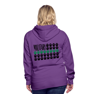 K9s Lead the Way - Military - Women’s Premium Hoodie - purple