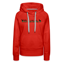 Load image into Gallery viewer, K9s Lead the Way - Military - Women’s Premium Hoodie - red
