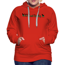 Load image into Gallery viewer, K9s Lead the Way - Military - Women’s Premium Hoodie - red
