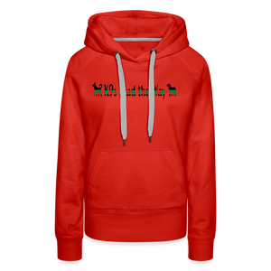 K9s Lead the Way - Military - Women’s Premium Hoodie - red