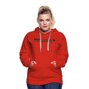 K9s Lead the Way - Military - Women’s Premium Hoodie - red