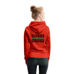 K9s Lead the Way - Military - Women’s Premium Hoodie - red