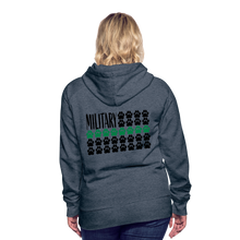 Load image into Gallery viewer, K9s Lead the Way - Military - Women’s Premium Hoodie - heather denim
