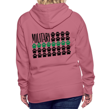 Load image into Gallery viewer, K9s Lead the Way - Military - Women’s Premium Hoodie - mauve
