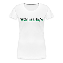 Load image into Gallery viewer, K9s Lead the Way - Military - Women’s Premium T-Shirt - white
