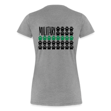 Load image into Gallery viewer, K9s Lead the Way - Military - Women’s Premium T-Shirt - heather gray
