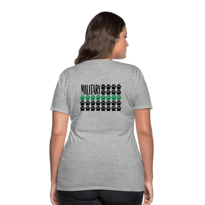 K9s Lead the Way - Military - Women’s Premium T-Shirt - heather gray