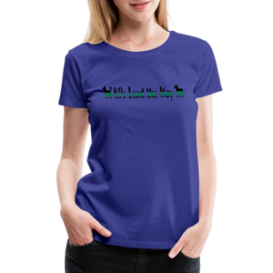 K9s Lead the Way - Military - Women’s Premium T-Shirt - royal blue