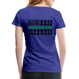 K9s Lead the Way - Military - Women’s Premium T-Shirt - royal blue