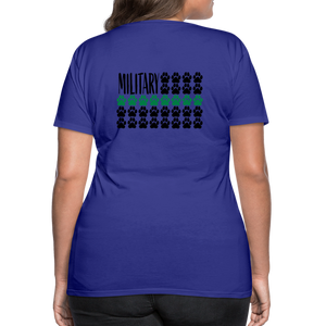 K9s Lead the Way - Military - Women’s Premium T-Shirt - royal blue