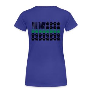 K9s Lead the Way - Military - Women’s Premium T-Shirt - royal blue