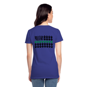 K9s Lead the Way - Military - Women’s Premium T-Shirt - royal blue