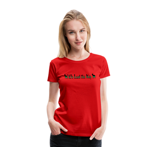 K9s Lead the Way - Military - Women’s Premium T-Shirt - red