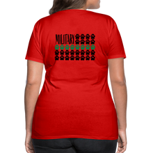 Load image into Gallery viewer, K9s Lead the Way - Military - Women’s Premium T-Shirt - red
