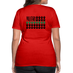 K9s Lead the Way - Military - Women’s Premium T-Shirt - red