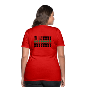 K9s Lead the Way - Military - Women’s Premium T-Shirt - red