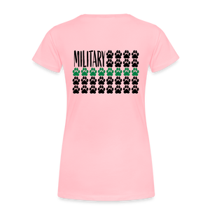 K9s Lead the Way - Military - Women’s Premium T-Shirt - pink