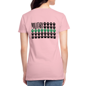 K9s Lead the Way - Military - Women’s Premium T-Shirt - pink