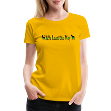 Load image into Gallery viewer, K9s Lead the Way - Military - Women’s Premium T-Shirt - sun yellow
