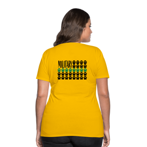 K9s Lead the Way - Military - Women’s Premium T-Shirt - sun yellow