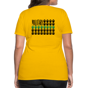 K9s Lead the Way - Military - Women’s Premium T-Shirt - sun yellow