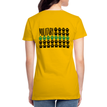 Load image into Gallery viewer, K9s Lead the Way - Military - Women’s Premium T-Shirt - sun yellow
