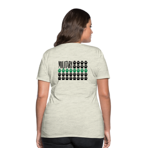 K9s Lead the Way - Military - Women’s Premium T-Shirt - heather oatmeal