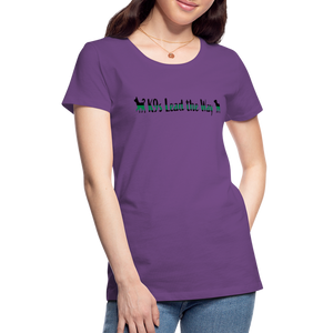 K9s Lead the Way - Military - Women’s Premium T-Shirt - purple