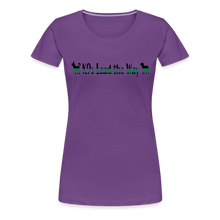 Load image into Gallery viewer, K9s Lead the Way - Military - Women’s Premium T-Shirt - purple
