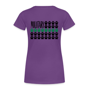 K9s Lead the Way - Military - Women’s Premium T-Shirt - purple