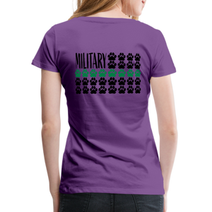 K9s Lead the Way - Military - Women’s Premium T-Shirt - purple